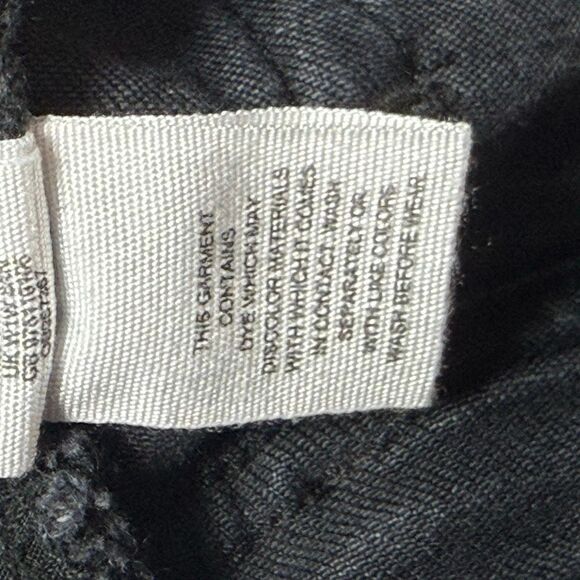 Free People We The Free Multi Button Up High Waist Straight Dark Charcoal Jeans - Picture 14 of 16